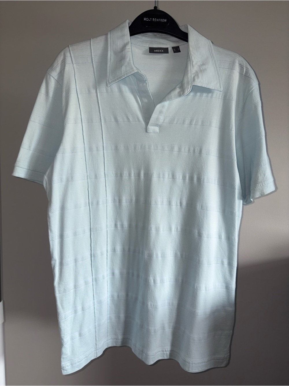 Mexx Men's Pale Blue Short Sleeve Polo